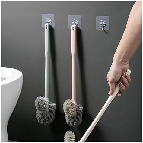 TOMYEUS Toilet Brush with Wall Mount and Long Handle