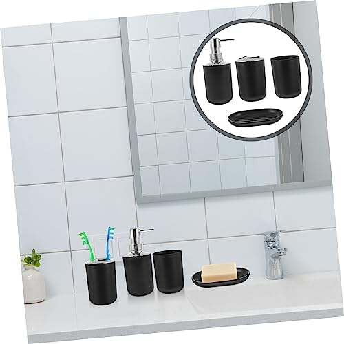 Veemoon Elegant Black Bathroom Accessories Set