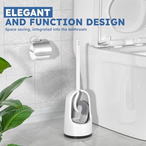 TRENTI Toilet Brush 2-Pack with Holder Set