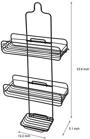 FINANCIALLY LIT 3-Tier Shower Head Organizer Stainless Caddy
