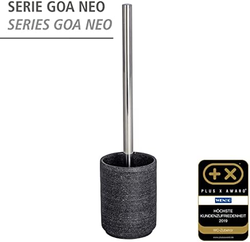 WENKO Toilet Brush Holder with Replaceable Brush Head