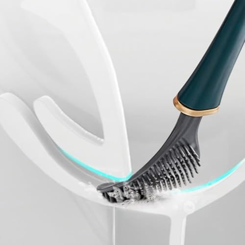 Reaci-Zicoly Flexible Silicone Toilet Brush Set - Green