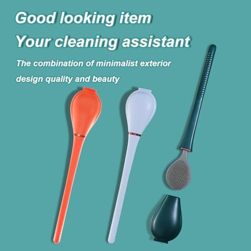 LANMOK Modern Wall-Mounted Toilet Brush with Dispenser