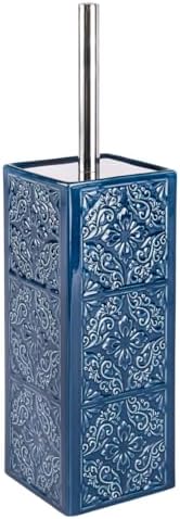 WENKO Cordoba Blue Toilet Brush Holder