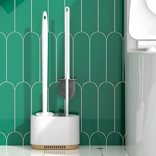 3 in 1 Toilet Brush and Holder Set
