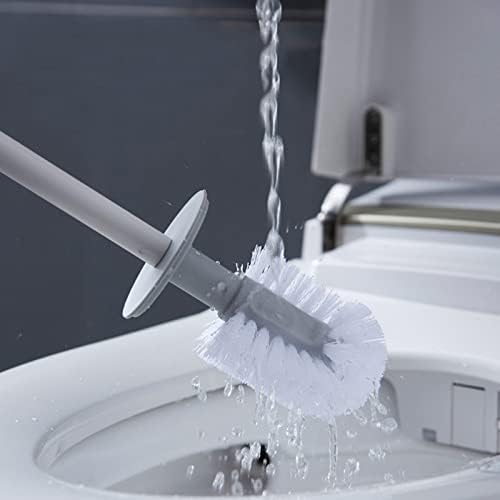 Toilet Brush with Base for Clean and Hygienic Bathroom Use
