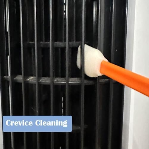 Wellgler 200pcs Disposable Crevice Cleaning Brush Orange