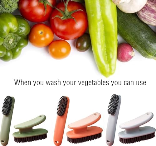 PLSMY 2-Piece Cleaning Brush Set for Home Kitchen Bathroom Clothing