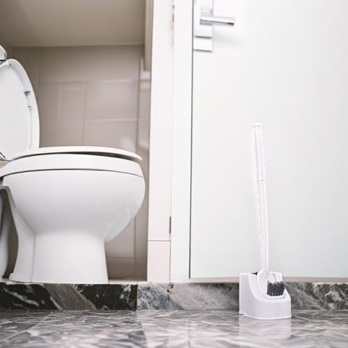 Ultra Long Handle Toilet Brush with Wall Mount Holder 1