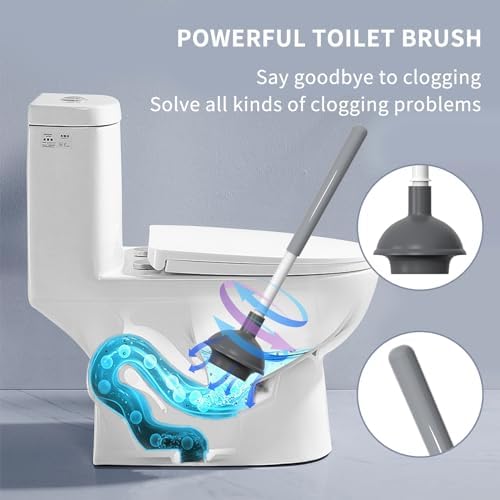 Mynclorix Toilet Brush and Plunger Set with Holder 1