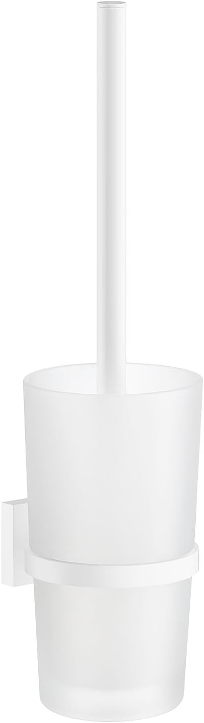 SMEDBO Toilet Brush with Frosted Glass Holder