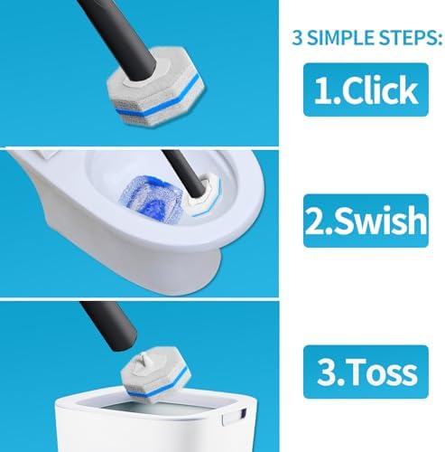 Hohoky Toilet Cleaning Set with 50 Refills