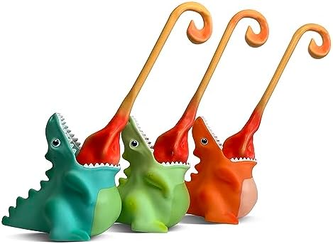 AOCHEN Dinosaur Toilet Brush with Holder Green 1