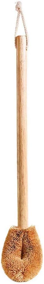 Natural Coconut Fiber Toilet Brush with Wooden Handle