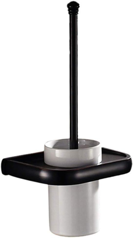 LUDSUY Copper Bronze Toilet Brush Set with Holder