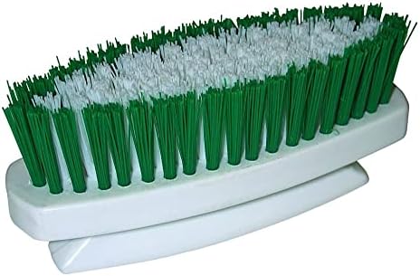 Green White Poly Toilet Brush with Gripper Handle
