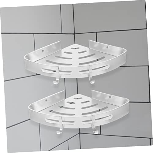 Zerodeko 2-Tier Aluminum Shower Organizer with Hooks