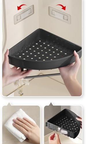 Kuuleyn Shower Shelf - Non Drill Corner Caddy Organizer