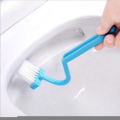 MyrRhe Toilet Brush with Flexible Bristles and Quick Drying Holder