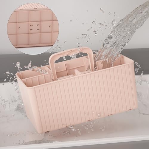 DAYHOPE Plastic Shower Caddy Organizer 2 Pack Pink