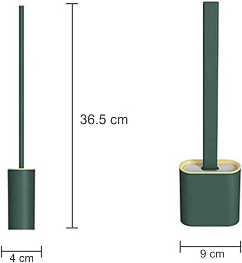 Silicone Toilet Brush Set with Wall Hook and Holder