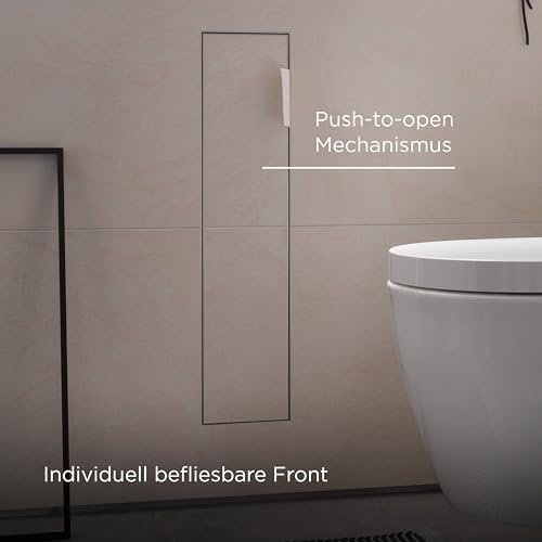 Emco Asis Plus Flush Mount Toilet Brush Cabinet 1