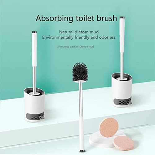 Diatom Mud Toilet Brush with 360 Cleaning