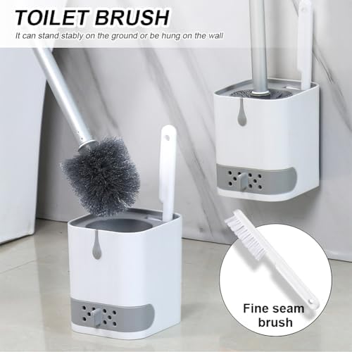 Bibabala Toilet Brush with Holder and Crevice Tool