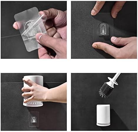 Silicone Toilet Brush with Wall Holder and Bristles