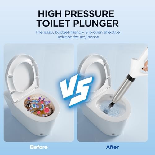 High Pressure Toilet Plunger with Air Barometer