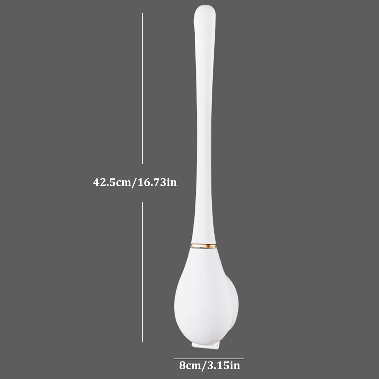 Eioflia Toilet Brush with Holder Wall-Mounted and Quick Drying