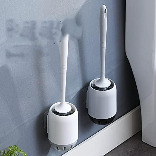 Toilet Brush Set with Soft Hair and Long Handle