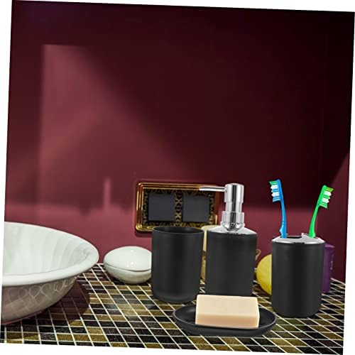 Veemoon Elegant Black Bathroom Accessories Set