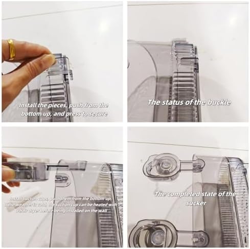 No-Drill Suction Shower Storage Box Organizer