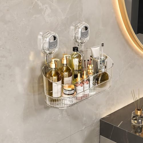 No-Drill Suction Storage Box for Shower and Sink
