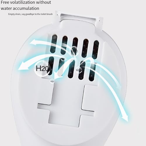 Modern Flexible Toilet Brush with Wall Mount Holder Orange
