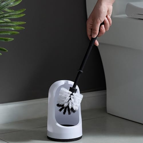 AYKHDS Toilet Brush and Holder Set Wall-Mounted Deep Cleaning Brush