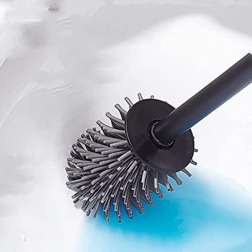 KAAZEE Toilet Brush Set with Holder - Durable Compact for Small Bathrooms