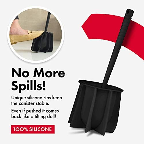 Tyroler Bright Tools Toilet Brush Set - Black