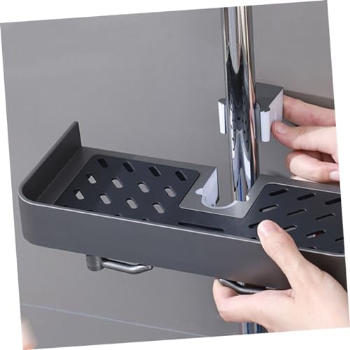 BRIGHTFUFU Shower Bar Basket Organizer for Bathroom Essentials