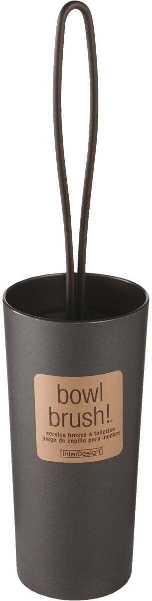 InterDesign iDesign Loop Toilet Bowl Brush and Holder - Bronze 1