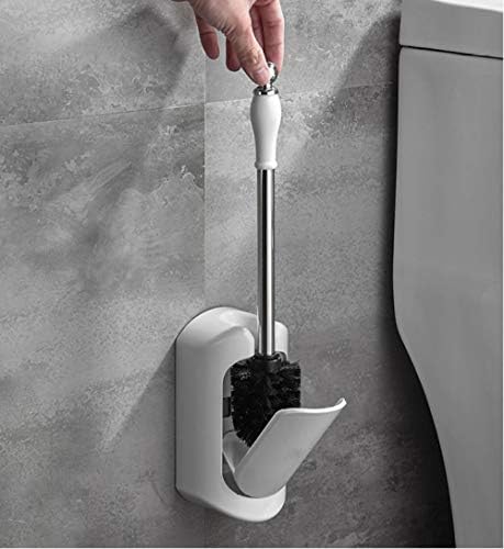 SPOUR Toilet Brush with Wall Mounted Holder and Stainless Steel Handle