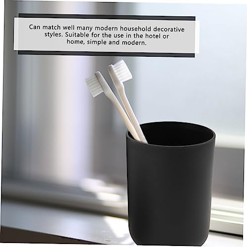 Cabilock Toothbrush Washing Cup Set 4pcs Black