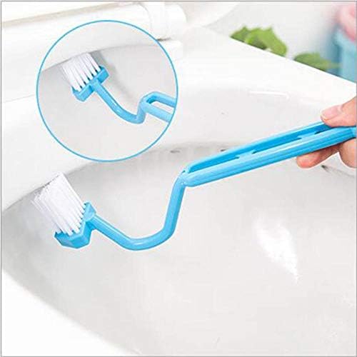 MyrRhe Toilet Brush with Flexible Bristles and Quick Drying Holder