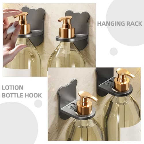 Cabilock 4pcs Wall-Mounted Bathroom Storage Racks with Self-Adhesive Hooks