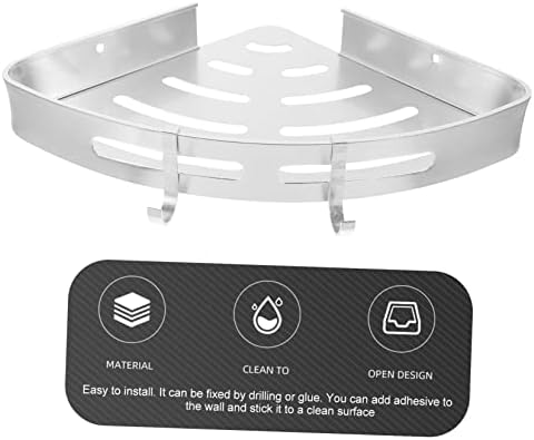 Zerodeko 2-Tier Aluminum Shower Organizer with Hooks