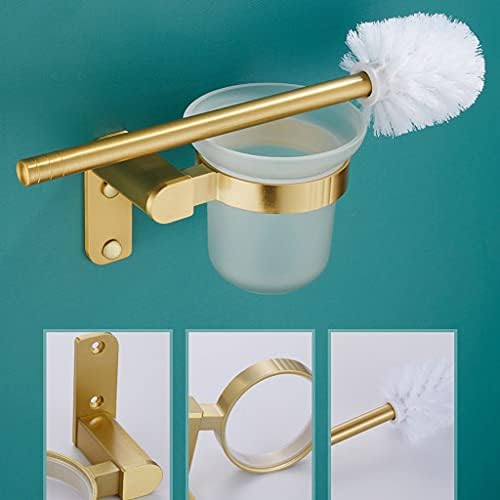Toilet Brush with Wall Holder Durable Space-Saving Cleaning Kit