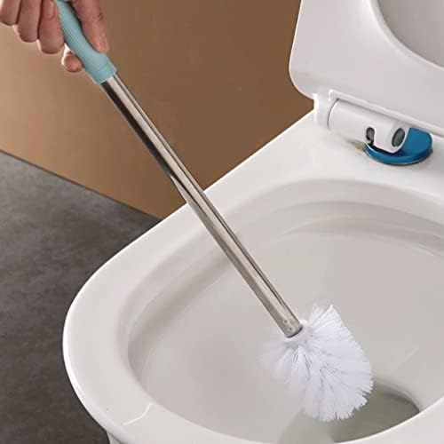 Surek Soft Hangable Toilet Brush with Bracket - Geometric Style Blue