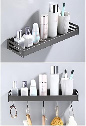 Aluminum Shower Caddy with Storage Shelf for Bathroom Organization