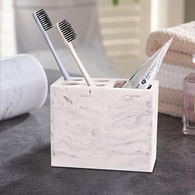 Nordic Marble Pattern Resin Bathroom Set 1